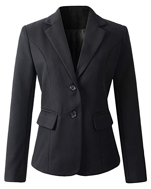 Womens Formal 2 Button Blazer Jacket