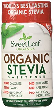 SweetLeaf Organic Stevia Sweetener, 3.2 Ounce