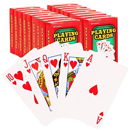 Kangaroo Poker/Blackjack Playing Cards, (18-Pack) 2.25” x 3.5”