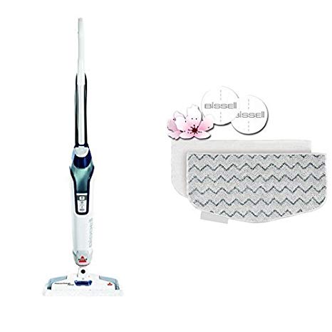 Long Lasting Performance Bundle - Bissell 1806 Power Fresh Deluxe Steam Mop   BISSELL PowerFresh Steam Mop Pads (2 pk) with Fragrance discs (4 ct)