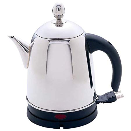 Revlon Precise Heat 1.3Qt Surgical Stainless Steel Electric Water Kettle