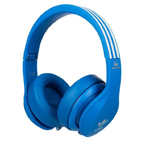 MonstMonsterer 128553 Monster Adidas Originals Over Ear Headphones Blue