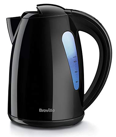 Breville VKJ557 Illuminated Plastic Jug Kettle, Black