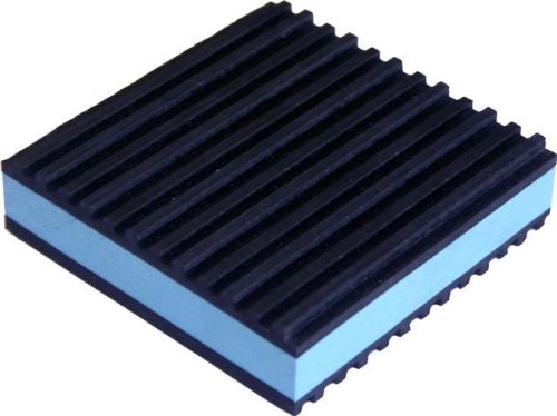 4 Pack of Anti Vibration Pads 4" x 4" x 7/8" All Purpose Super Duty Blue Composite foam Vibration isolation pads