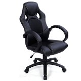 Giantex High Back Race Car Style Bucket Seat Office Desk Chair Gaming Chair Black