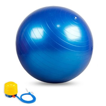 Exercise Ball with Air Pump for Yoga, Pilates and Other Balance Training, Anti-burst & Slip Resistant Fitness Ball