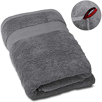 SEMAXE Bath Towel Hotel & Spa Quality Premium Bathroom Towel.Soft,Plush and Highly Absorbent Towel (Gray,1 Bath Towel)