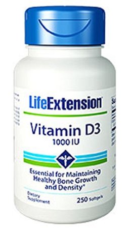 Life Extension Vitamin D3 1000 IU 250 Softgels