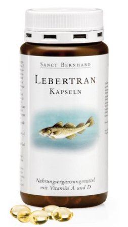 Sanct Bernhard Cod Liver Oil Capsules with Cod Liver Oil, Vitamin A, D3 - 200 Capsules by Sanct Bernhard