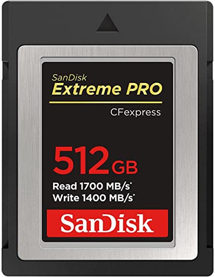 SanDisk Extreme PRO 512GB CFexpress Type-B Memory Card, 1700MB/s Read, 1400MB/s Write