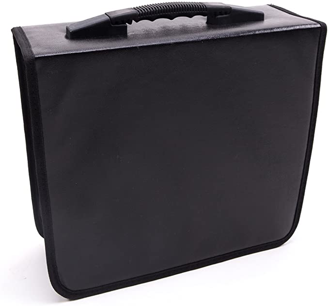 Fasmov 400 Disc CD/DVD Binder DVD Wallet Case,Black