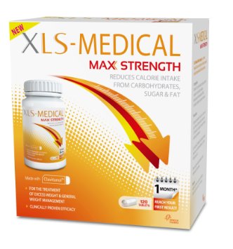 XLS Medical Max Strength Diet Pills for Weight Loss - Pack of 120
