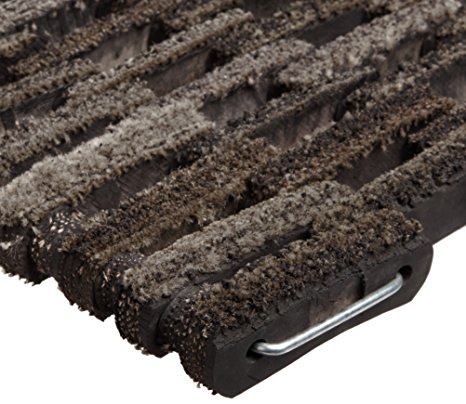Durable Corporation 400 Dura-Rug Fabric Tire-Link Entrance Mat, for Outdoors and Vestibules, 14" Width x 22" Length x 3/4" Thickness, Natural