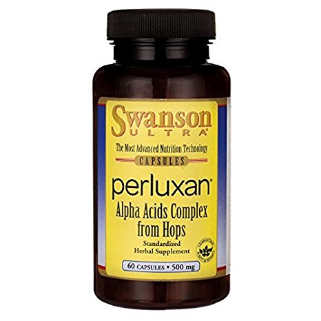 Swanson Perluxan Alpha Acids Complex from Hops 500 mg 60 Caps