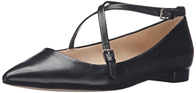 Nine West Women's Anastagia Leather Pointed Toe Flat