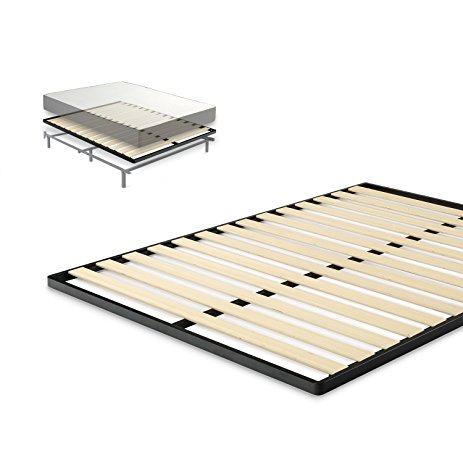 Zinus Easy Assembly Wood Slat 1.6 Inch Bunkie Board / Mattress Foundation / Bed Slat Replacement, Full