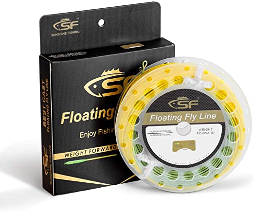 SF Fly Fishing Line with Welded Loop Weight Forward Floating Fly Line WF4F-WF9F 90FT