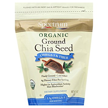 Spectrum Essentials Organic Ground Chia Seed, 10 Ounce