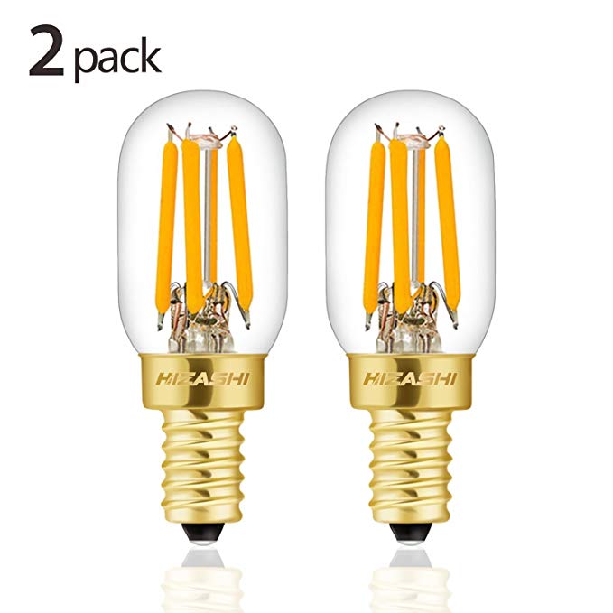 Hizashi E12 Mini LED Light Bulb, High Brightness, 2.5W (25W Equivalent), Warm White 2700K, E12 Candelabra Base,90  CRI, 250 Lumen Lamps for Home Lighting, Dimmable Pack of 2