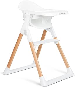 Munchkin Float Easy Clean Foldable High Chair - Compact Modern Design Great for Small Spaces