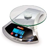 Ultimate54 Digital Multifunction Kitchen and Food Scale 1g-22lbs LCD Display with Tare Chrome