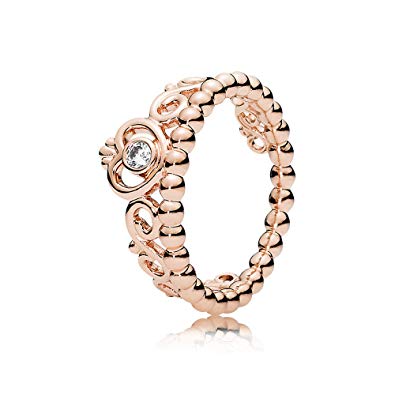 PANDORA My Princess Tiara Ring, Rose & Clear CZ