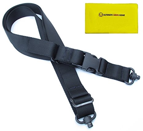 Sig Sauer Sigtac 3 In 1 Buckle & QD Push Swivel Button Sling, Black   Ultimate Arms Gear Cloth