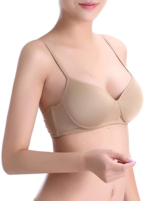 Fimage Women's Ultra Thin Soft Comfortable Breathable Mulberry Silk Wireless Bra
