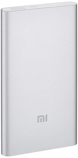 Xiaomi 5000 mAh Powerbank Lighter External Batter Charger 2.1A iPhone, iPad, Samsung, Sony, Xiaomi, HTC, Motorola, Android, Nokia, Nexus, Smartphone – Silver