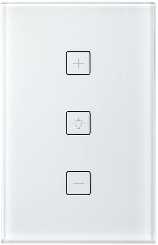 Smart Switch,Merkmak Wireless Wi-Fi Lighting Control Adjust Light Brightness 15A No Hub Required Compatible with Amazon Alexa and Google Assistant Remote Control Schedule Your Fixtures Anywhere