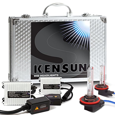 55w Kensun HID Xenon Conversion Kit "All Bulb Sizes and Colors" with Digital Ballasts - H11 - 4300k