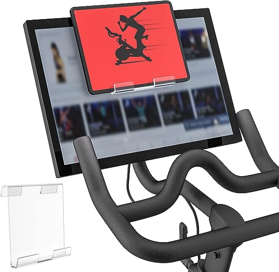 Crostice Tablet Holder Mount Compatible with Peloton Bike & Bike Plus & Row & Tread, Holder for iPad, Phone Holder Tablet Stand for Most Exercise Bike & Treadmill Accessories, Compatible with MYX Bike