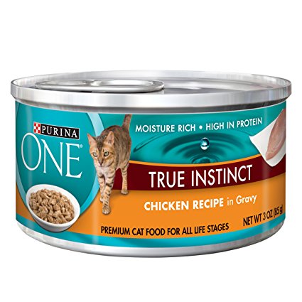 Purina ONE True Instinct In Gravy Wet Cat Food - (24) 3 oz. Cans