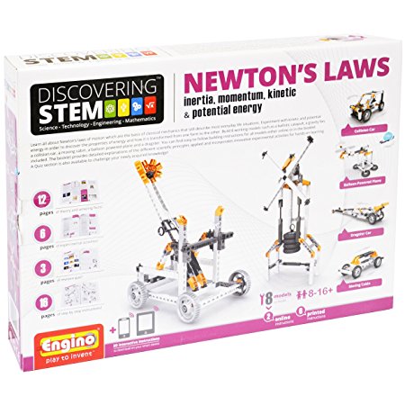 Engino Discovering STEM Newton's Laws Inertia, Momentum, Kinetic & Potential Energy Construction Kit