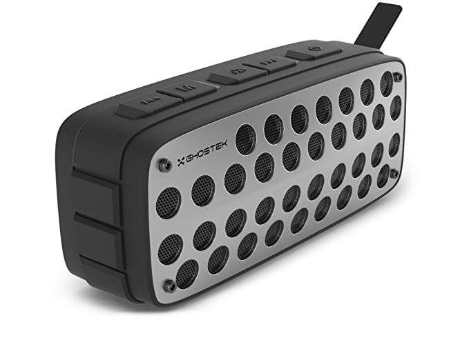 Ghostek Forge Portable Rugged Outdoor True Wireless Bluetooth Stereo Speaker – Black/Gray