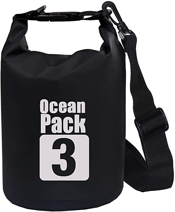 2L/3L/5L/10L/15L/20L/30L 500D Tarpaulin Heavey-Duty PVC Water Proof Dry Bag Sack for Kayaking/Boating/Canoeing/Fishing/Rafting/Swimming/Camping/Snowboarding