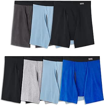 Fruit of the Loom Men's Coolzone Boxer Briefs, Moisture Wicking & Breathable, Assorted Color Multipacks