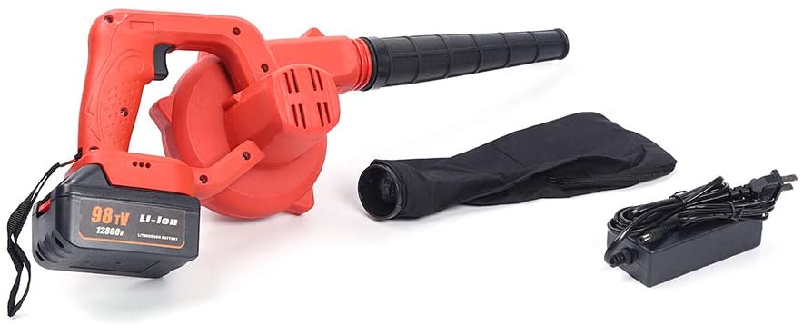 Cordless Leaf Blower - Handheld Electric Leaf Blower , 20V Lithium Leaf Blower Cordless with Battery & Charger, Powerful Cordless Blower Lightweight for Sweeping Snow Lawn Yard Suction Sweeper Leaf