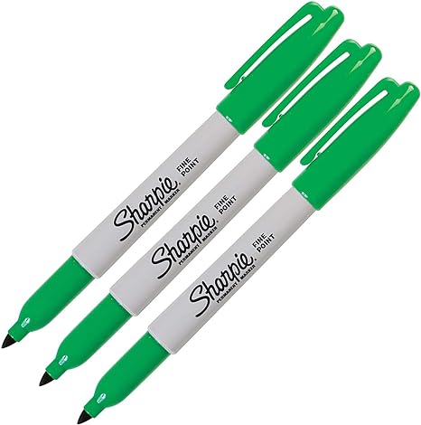 Sharpie fine point permanent marker sets lime green 3 Pcs.