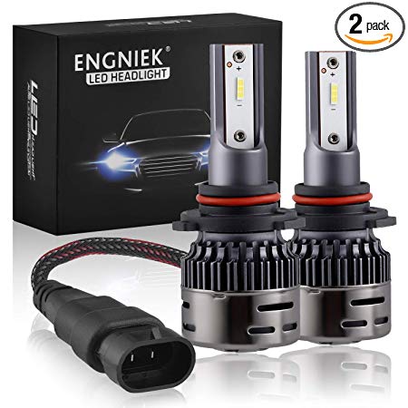 9006 LED Headlight Bulbs HB4 Low Beam Headlamp Pure White Bright All In One Conversion Kit Fog Light 40W 9800Lm 6000K, 2 Pack