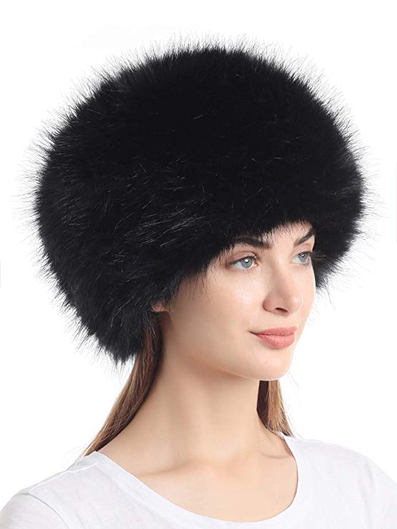 Soul Young Women's Winter Faux Fur Cossak Russian Style Hat