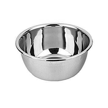 Stainless Steel Bowl,5 Quart Salad Bowl,Metal Bowls,Stainless Steel Basin,Heavy Duty Deeper Edge Mirror Finish Dishwasher Safe bowl by Meleg Otthon(M)