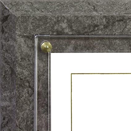 Walnut Grove Slide-in Certificate Plaque and Document Holder (Gray Marble)