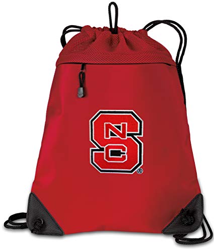 Broad Bay NC State Drawstring Backpack Bag NC State Wolfpack Cinch Pack - Unique MESH & Microfiber