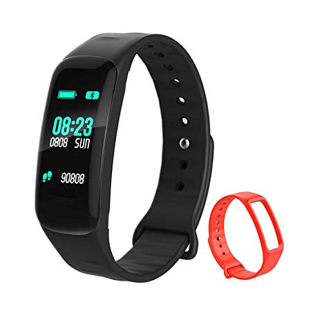 Smart Watch,Leelbox Fitness Tracker Activity Tracker Band Bracelet Waterproof Bluetooth Smartwatch Wristband with Heart Rate Monitor Pedometer Sleep Monitor Calorie Counter Blood Pressure for iPhone and Android Smart Phones