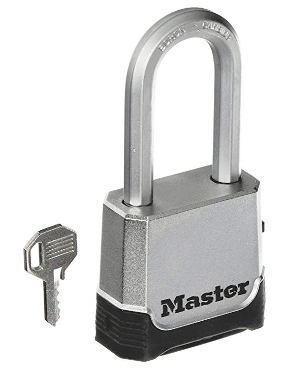 Master Lock M176XDLH 2" Magnum Zinc Die-Cast Body Padlock with 2" Shackle; Combination or Key