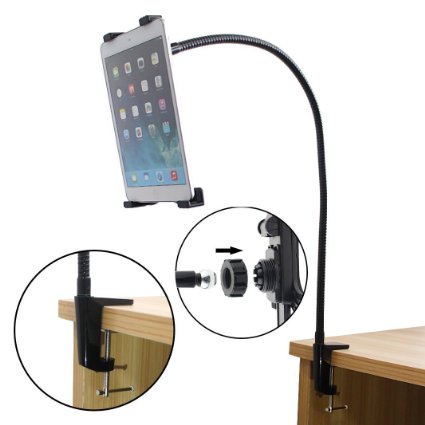 LAZY MAN Flexible Desk Table 360 Degrees 360 Rotating Desktop Stand Lazy Bed Tablet Holder Mount for iPad Air 5 Samsung M-CA003