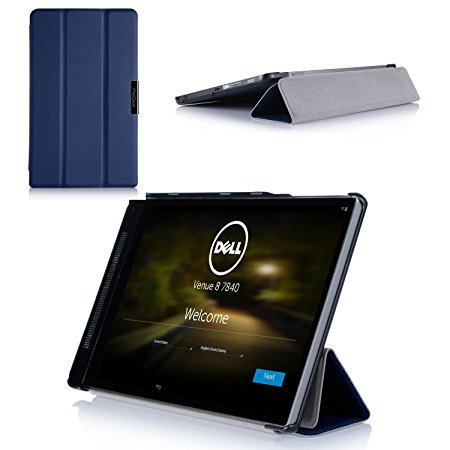 ProCase SlimSnug Case for Dell Venue 8 7000 7840 Android Tablet, Ultra Slim and light, Hard Shell Cover, with Stand, Exclusive for New Venue 8 7000 7840 Tablet V7840 (Navy Blue)