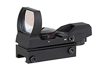 AIM Sports Dual Illumination 4 Different Reticles/Operator Edition Reflex Sights, Black