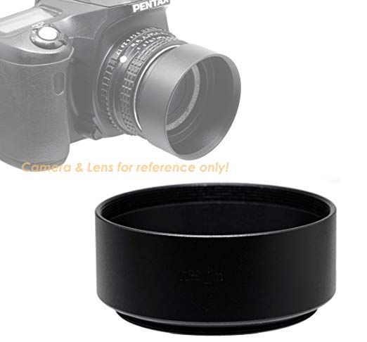 Fotasy Metal 37mm Lens Hood, 37mm Lens Hood for Canon Fuji Leica Leitz Nikon Olympus Panasonic Pentax Sony Lens, Screw-in Design
